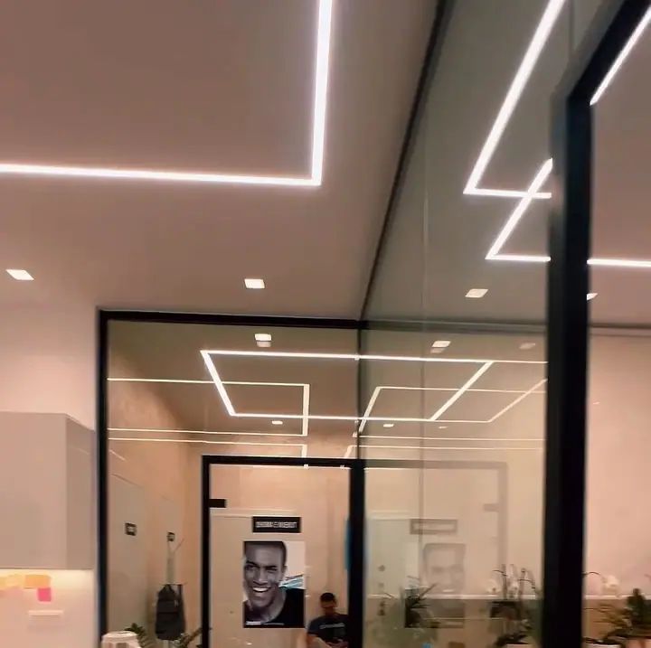 The glass corridor in natural light